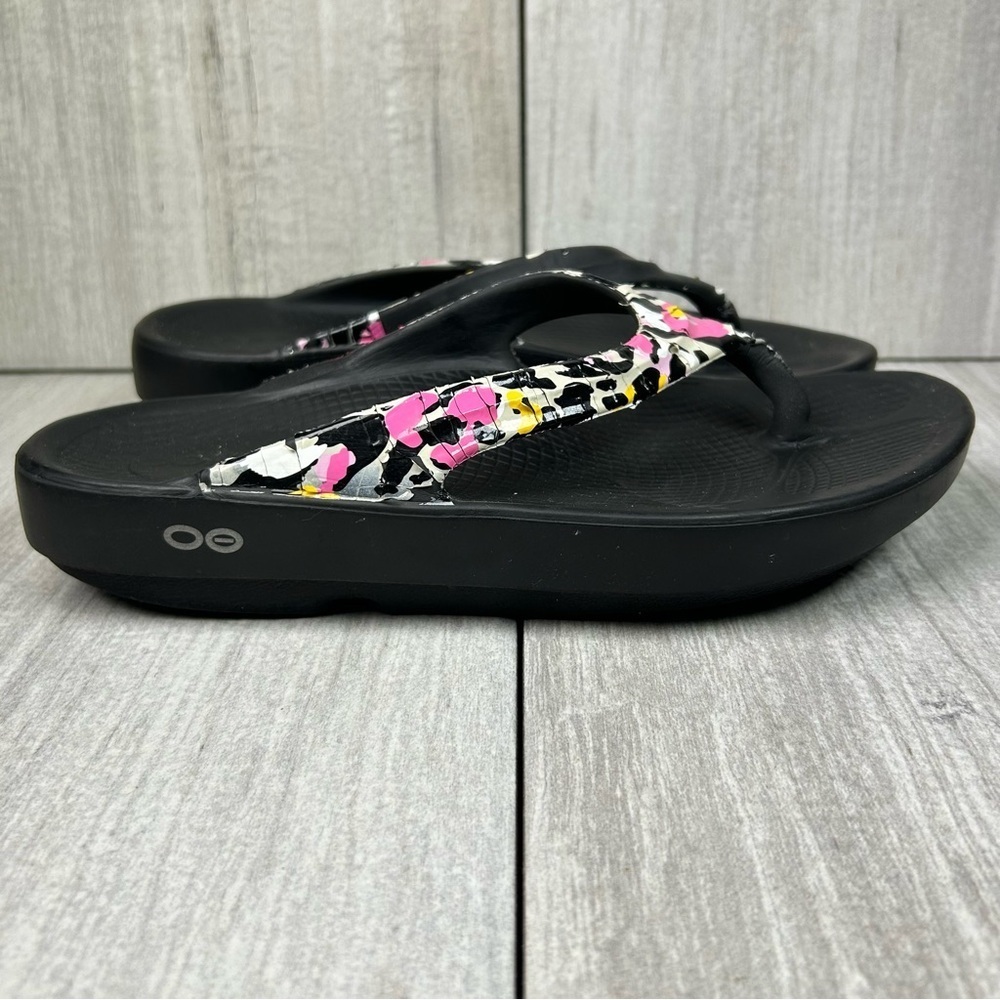OOFOS OOlala Recovery Slides Thong Flip Flop Slide On Comfort Shoe Womens Size 6